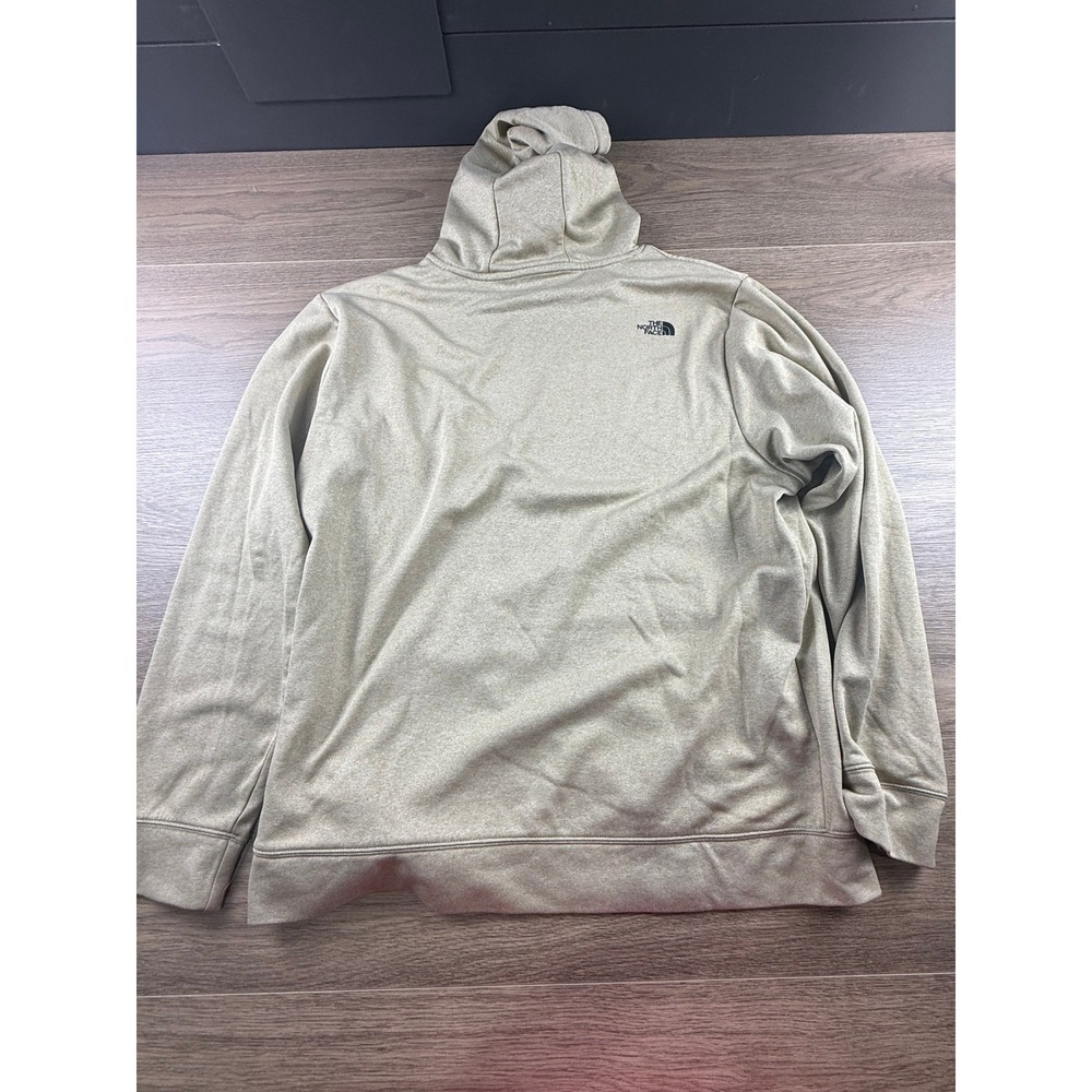 The North Face Men's Logo Hoodie Pullover Heather Tan Polyester Casual XL - Picture 8 of 12